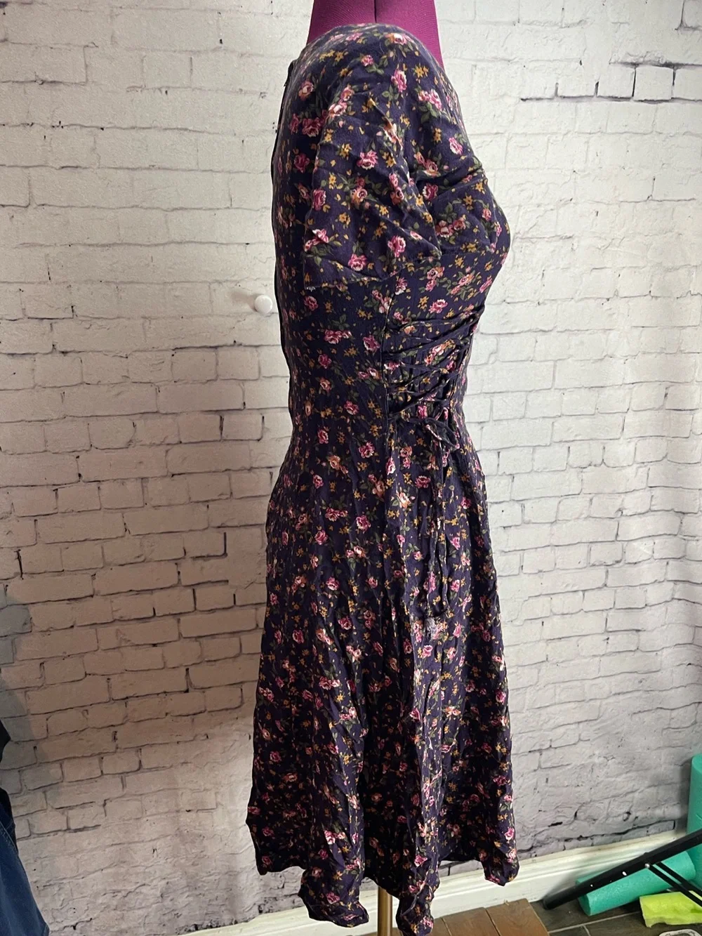 Rampage vintage 1990’s Y2K midi dress floral print size 12